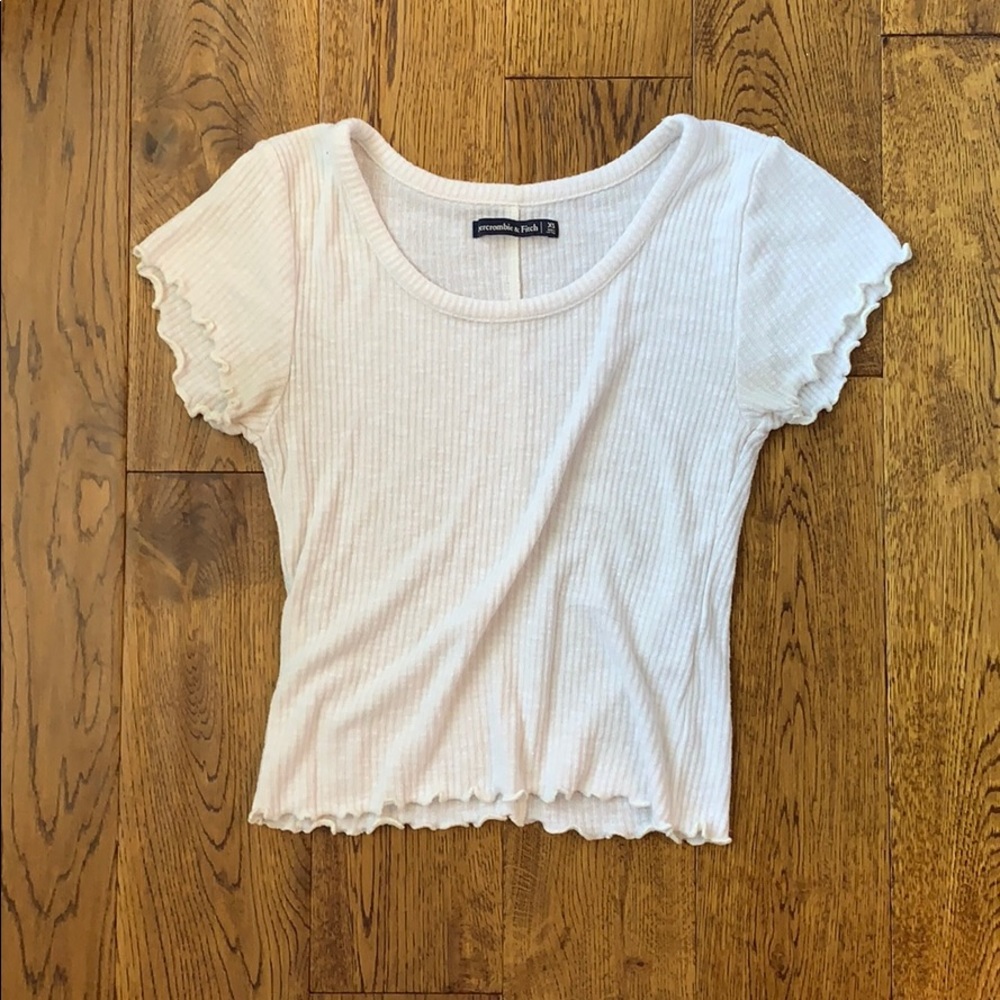 Ruffled Short Sleeve Top